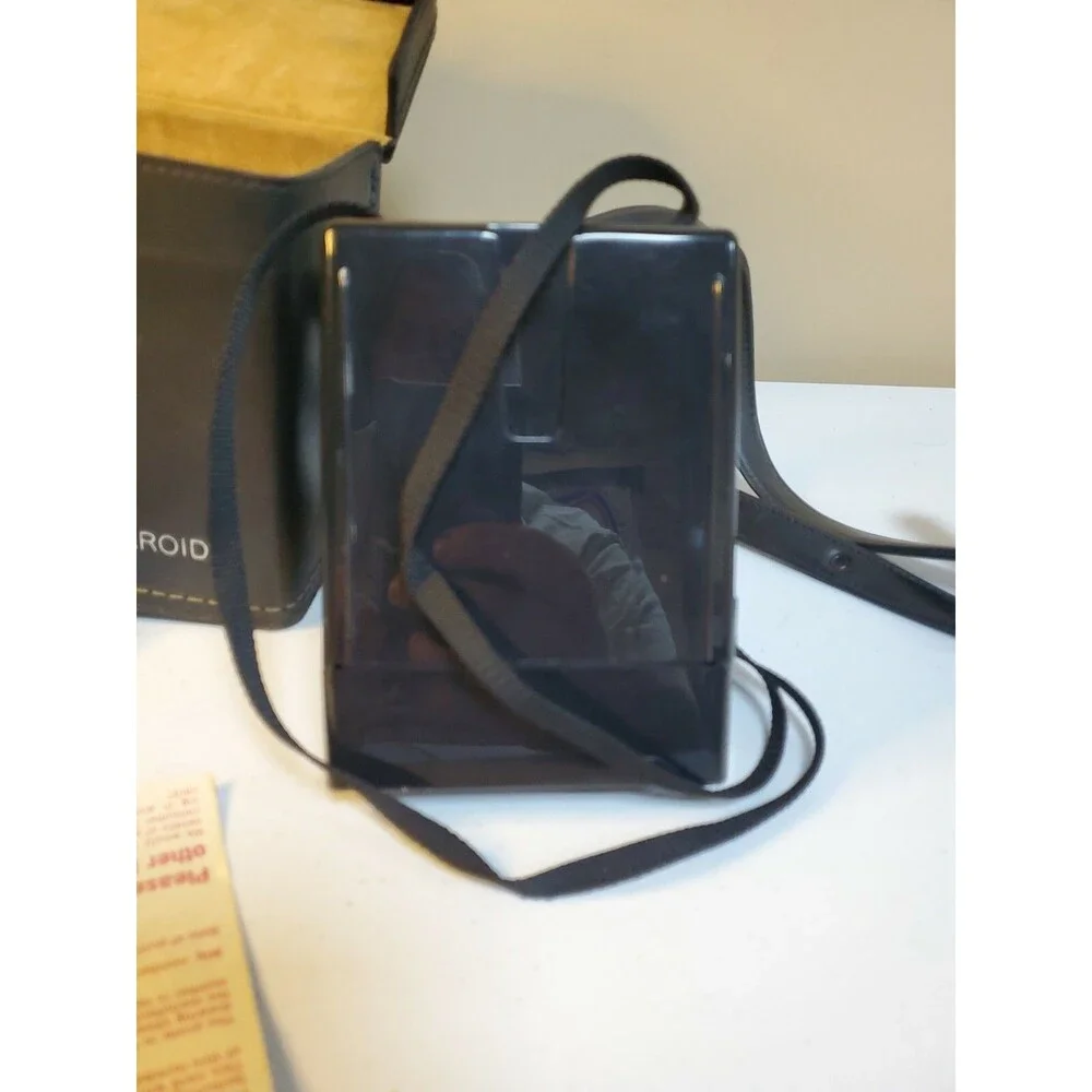 Polaroid Pronto! Land Camera Black Version With Case And Instructions Light Bar